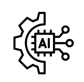 Icon representing AI analysis