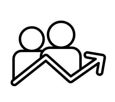 Icon representing customer management